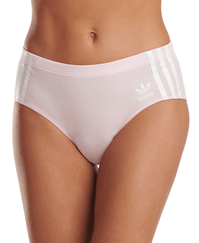Adidas Originals Intimates Women's 3-stripes Wide-side Thong Underwear 4a1h63 In Clear Pink