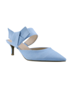 Bandolino Millie 2 Womens Faux Suede Pointed Toe Heel Sandals In Blue