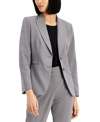 Tahari Asl Notched Two-button Blazer In Gray