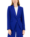 Tahari Asl One-button Blazer In Blue
