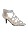 Bella Vita 512537 Womens Glitter Strappy Pumps In Silver