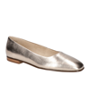 Bella Vita Vivien Womens Leather Dressy Pointed Toe Flats In Gold