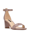 NINE WEST WOMEN'S PRUCE ANKLE STRAP BLOCK HEEL SANDALS WOMEN'S SHOES