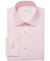 Calvin Klein Mens Regular Fit Office Dress Shirt In Pink