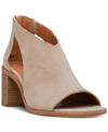 Lucky Brand Saimy Block Heel Sandal In Tan/beige