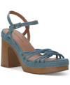 Lucky Brand Women's Ismene Strappy Platform Dress Sandals Women's Shoes In Blue