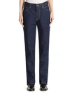 CALVIN KLEIN COLLECTION High-Rise Straight Cotton Jeans