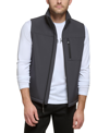 Calvin Klein Men's Infinite Stretch Soft Shell Vest In Gray