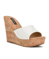 Nine West Herden Platform Wedge Sandal In White