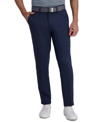 Haggar Cool Right Performance Flex Classic Fit Flat Front Pant In Blue