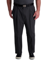 Haggar Big & Tall Cool Right Performance Flex Classic Fit Pleated Pant In Gray