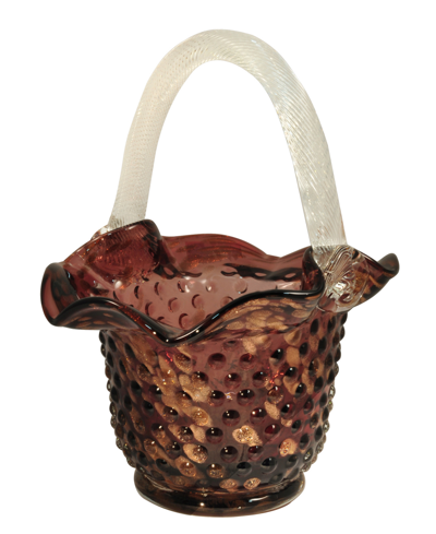 Dale Tiffany Basket Sculpture In Honey Brown