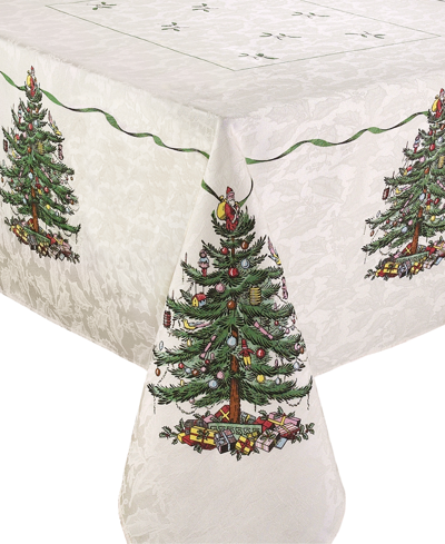 Spode Christmas Tree Ivory/green 60x102 Tablecloth