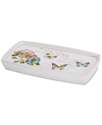 Avanti Butterfly Garden Tray Bedding In White