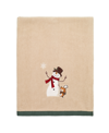 Avanti Friends Gather Holiday Cotton Hand Towel, 16" X 30" In Tan/beige