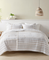 Ink+ivy Salar Blocked Stripes 3-pc. Coverlet Set, King/california King Bedding In Tan/beige