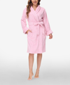 Ink+ivy Women's Printed Plush Robe In Pink