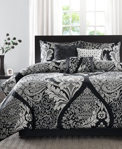 Madison Park Vienna 7-pc. Comforter Set, California King In Black