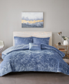 Intelligent Design Felicia Velvet 3-pc. Duvet Cover Set, Twin/twin Xl In Blue