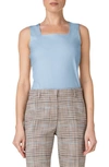 Akris Punto Dot Detail Stretch Jersey Tank In 217 Sky