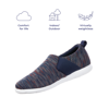 Isotoner Signature Zenz From Isotoner Women's Indoor/outdoor Sport Knit Lauren Slip-ons In Blue