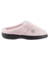 Isotoner Signature Women's Micro Terry Sport Hoodback Slippers In Pink
