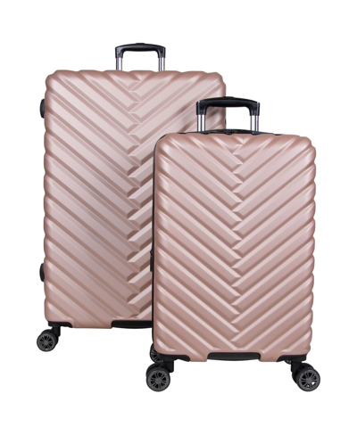 Kenneth Cole Reaction Madison Square 2-pc. Chevron Expandable Luggage Set In Gold
