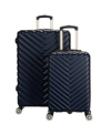 Kenneth Cole Reaction Madison Square 2-pc. Chevron Expandable Luggage Set In Blue