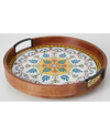 Mikasa Round Tile Lazy Susan In Multi