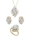 Wrapped In Love Diamond Baguette Round Diamond Cluster Jewelry Collection In 14k Gold Created For Macys In Gold