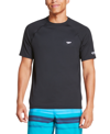 Speedo Men's Quick-dry Upf 50+ Rash Guard In Black