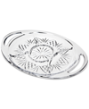 Godinger Dublin Section Handled Server In White