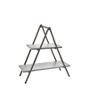 Godinger Grey Wash Wood & Metal Two Tier Server In Gray