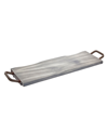 Godinger Grey Wash Wood & Metal 26" Rectangular Tray In Gray