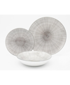 Godinger Grey 12 Piece Dinnerware Set, Service For 4 In Gray