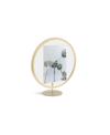 Umbra Infinity Picture Frame, Floating Photo Display For Desk Or Wall, 5x7, Brass In Brown