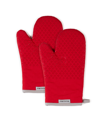 Kitchenaid Asteroid Oven Mitts, 7"x 12.5", Set Of 2 In Red