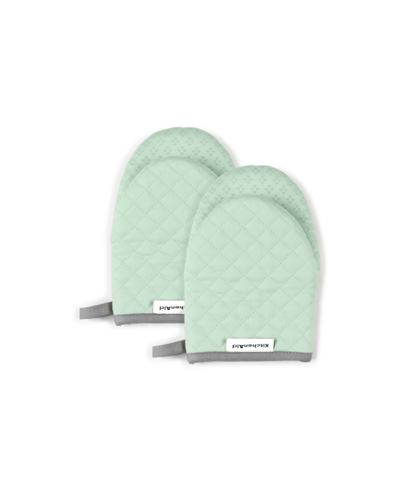 Kitchenaid Asteroid Mini 2-pc. Oven Mitt Set In Pistachio