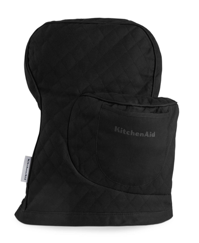 Kitchenaid Quilted Fitted Mixer Cover, 14.37" X 18" In Quilted Onyx Black