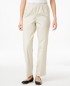 ALFRED DUNNER CLASSICS TWILL PULL-ON PANTS