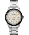 Seiko Men's Automatic Presage Stainless Steel Bracelet Watch 41mm In Tan/beige