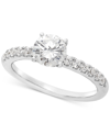Grown With Love Igi Certified Lab Grown Diamond Engagement Ring (1-1/4 Ct. T.w.) In 14k White Gold In Gold