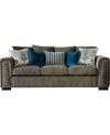 Furniture Of America Tukwila Upholstered Sofa In Gray