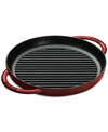 STAUB ENAMELED CAST IRON 10" ROUND STEAMGRILL