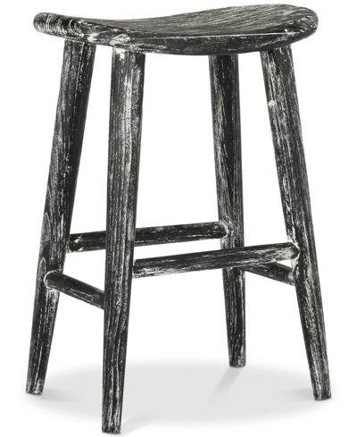 Safavieh Colton Wood Bar Stool In Black