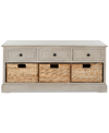Safavieh Rosewind 3 Drawer Storage Unit In Gray