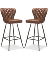 Safavieh Reindi Bar Stool (set Of 2) In Red