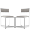 Safavieh Kasane Side Chair (set Of 2) In Gray