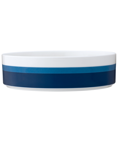 Noritake Colorstax Stripe Serving Bowls In Blue