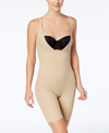 Maidenform Women's Firm Tummy-control Instant Slimmer Long Leg Open Bust Body Shaper 2556 In Tan/beige